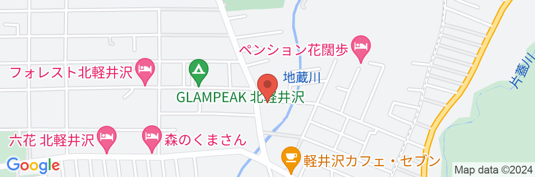 レンタルコテージ ロングホーン 北軽井沢の地図