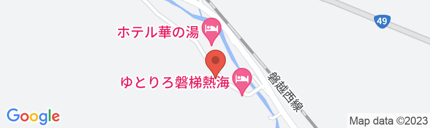 磐梯熱海温泉 をりふしの宿 昭月の地図