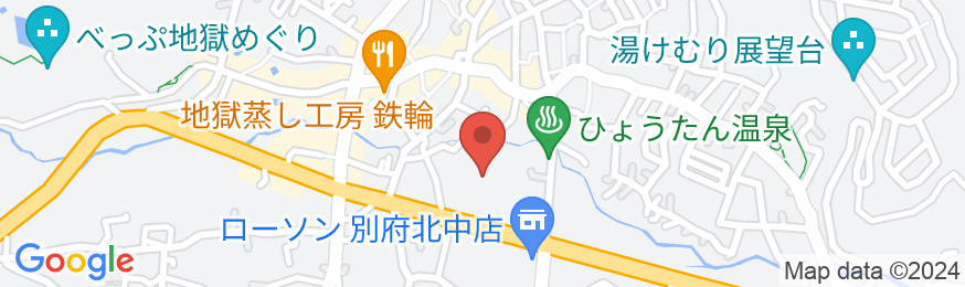 湯快リゾートプレミアム 別府鉄輪温泉 ホテル風月の地図