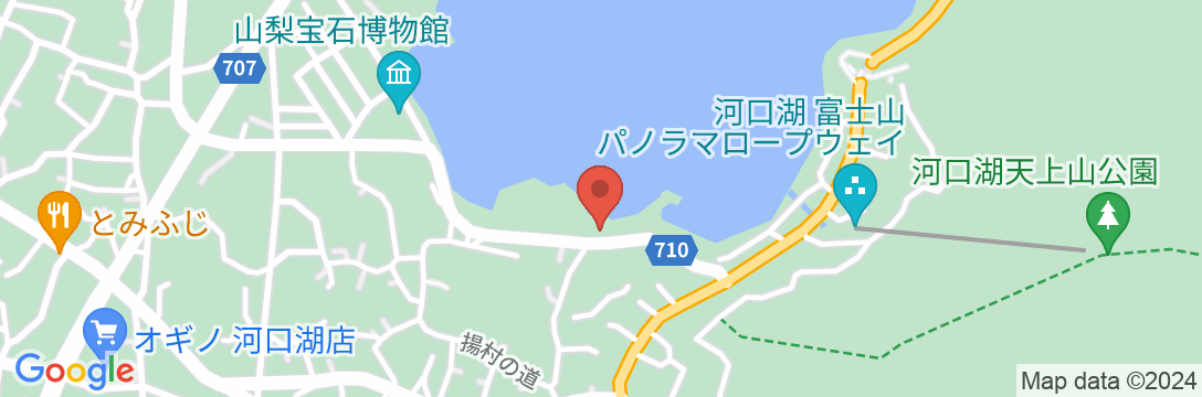 河口湖温泉 富士レークホテルの地図