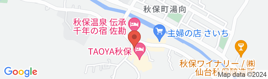 TAOYA秋保の地図