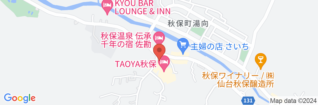 TAOYA秋保の地図