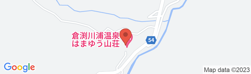 倉渕川浦温泉 はまゆう山荘の地図