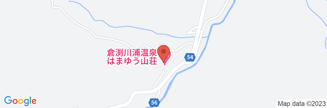 倉渕川浦温泉 はまゆう山荘の地図