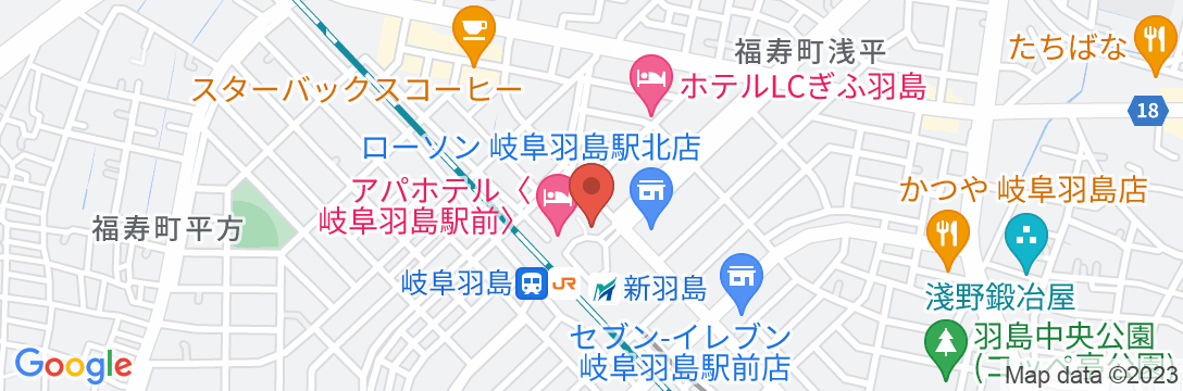 ホテルルートイン 岐阜羽島駅前の地図