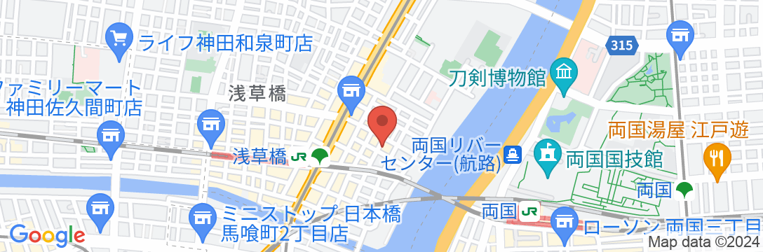 WEBホテル東京浅草橋の地図