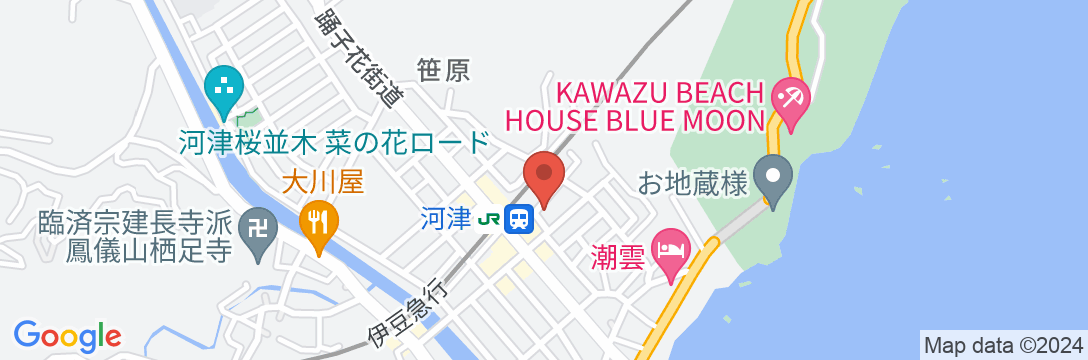 かわづビジネスホテルの地図