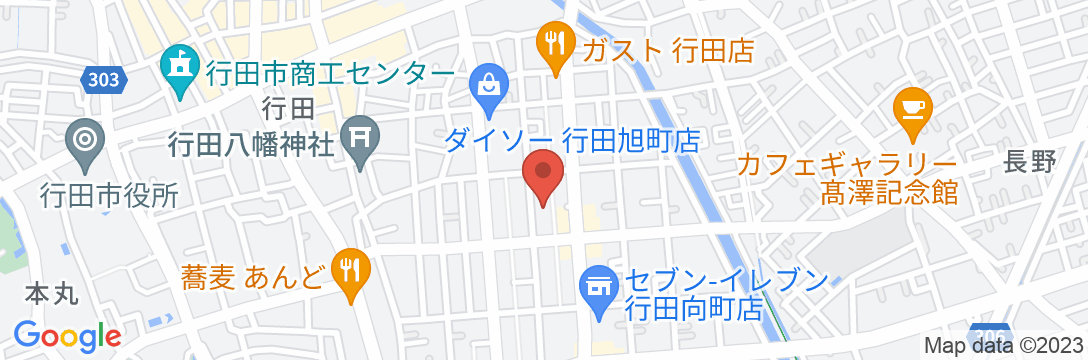 松の家旅館の地図