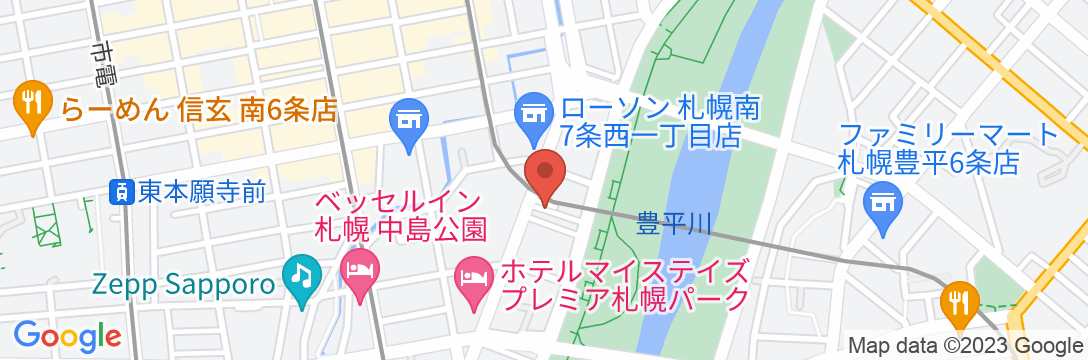 タイムピースアパートメントの地図