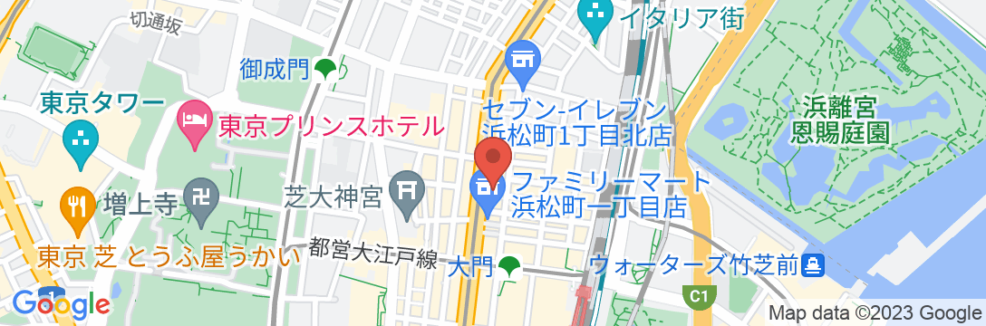 ホテルマイステイズ浜松町の地図