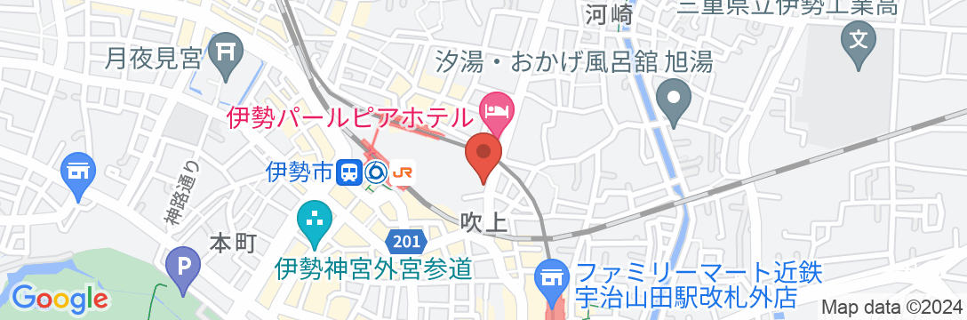 伊勢シティホテルの地図
