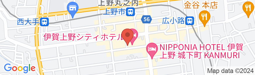 伊賀上野シティホテル(旧上野シティホテル)の地図