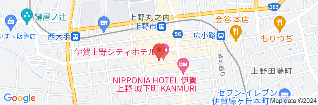 伊賀上野シティホテル(旧上野シティホテル)の地図