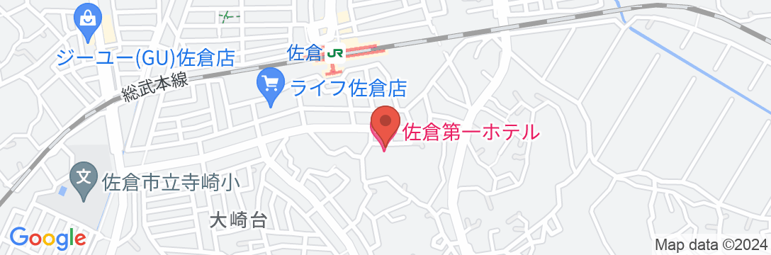 佐倉第一ホテルの地図