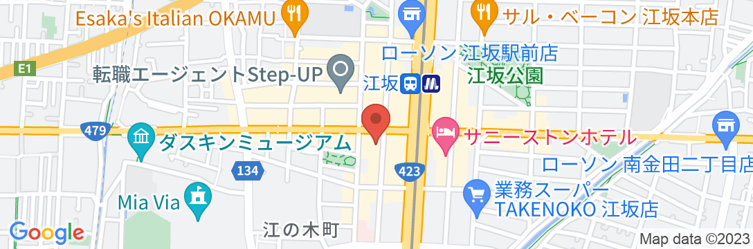 ホテルリブマックスBUDGET江坂の地図