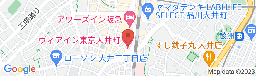 ヴィアイン東京大井町(JR西日本グループ)の地図