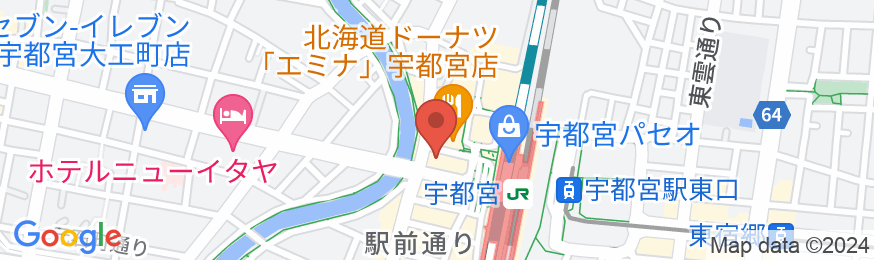 ホテルサンルート宇都宮の地図
