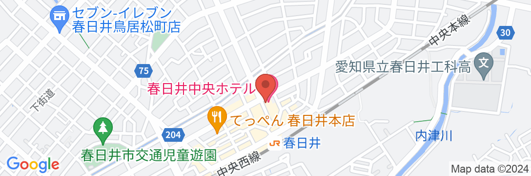 春日井中央ホテルの地図