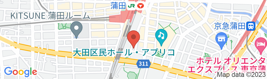 ホテルマイステイズ蒲田の地図
