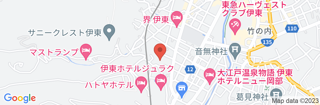 伊東温泉 陽気館の地図