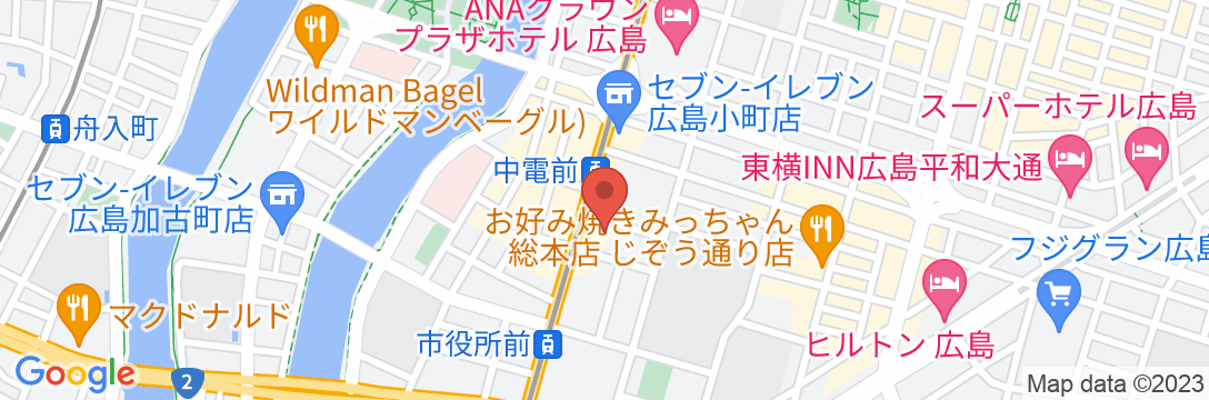 ダイワロイネットホテル広島の地図