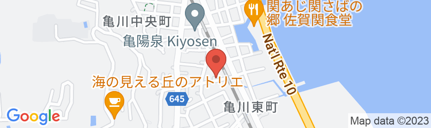 亀川温泉 まるみや旅館の地図