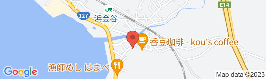 かぢや旅館の地図