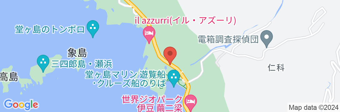 堂ヶ島温泉 シーサイド堂ヶ島の地図