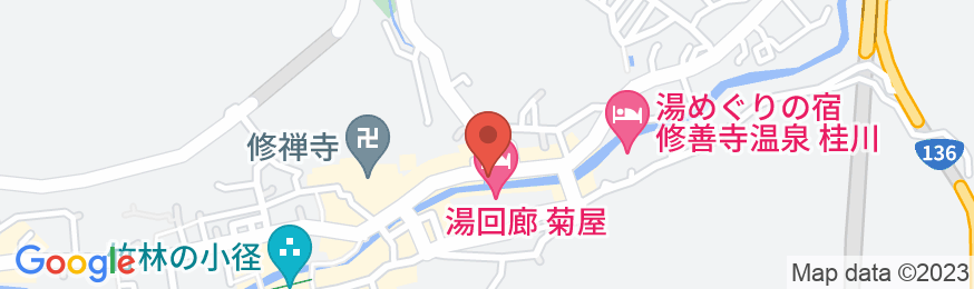 湯回廊 菊屋(共立リゾート)の地図