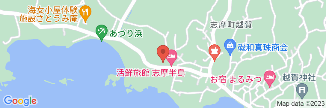 “味の隠れ宿” 活鮮旅館 志摩半島の地図