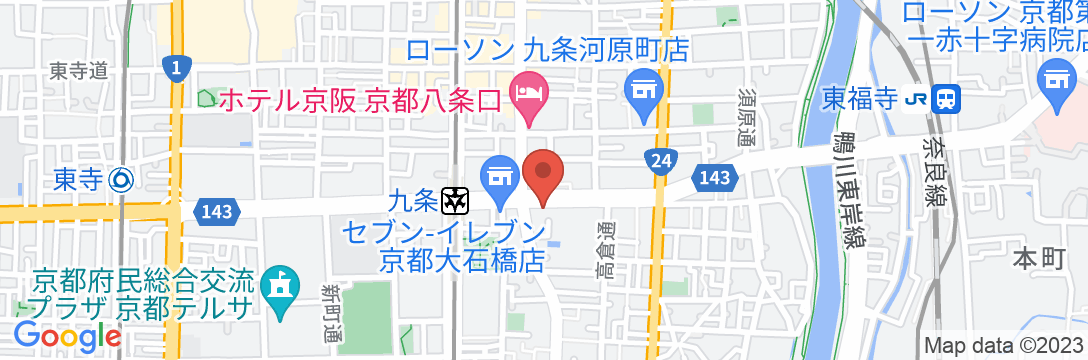 ジェイホッパーズ京都ゲストハウスの地図
