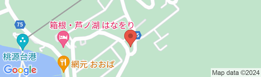 元箱根温泉 オーベルジュ オー・ミラドーの地図