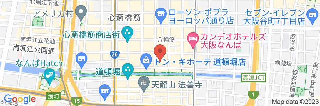 ホリデイ・イン大阪難波の地図