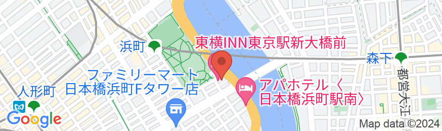 東横INN東京駅新大橋前の地図
