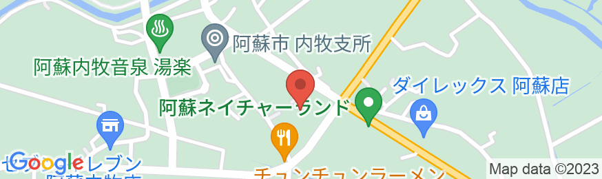 阿蘇内牧温泉 ホテル角萬(BBHホテルグループ)の地図
