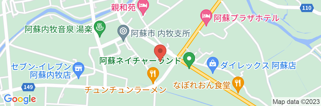 阿蘇内牧温泉 ホテル角萬(BBHホテルグループ)の地図