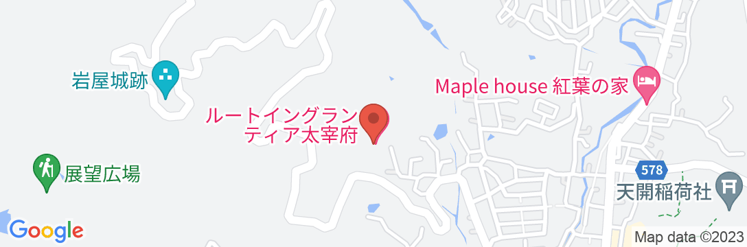太宰府天然温泉ルートイングランティア太宰府の地図
