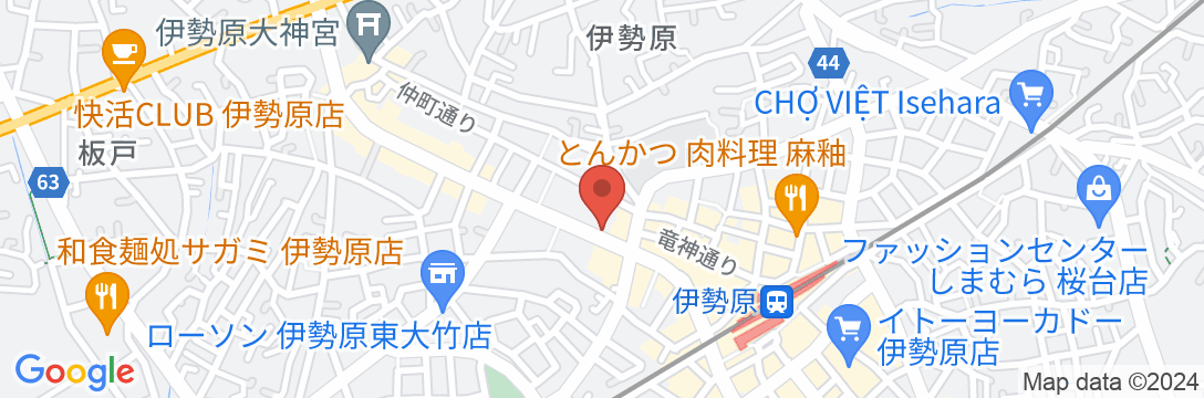 ホテルセレクトイン伊勢原の地図