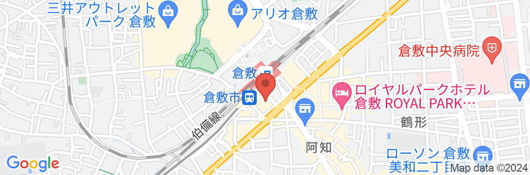 アパホテル〈倉敷駅前〉の地図