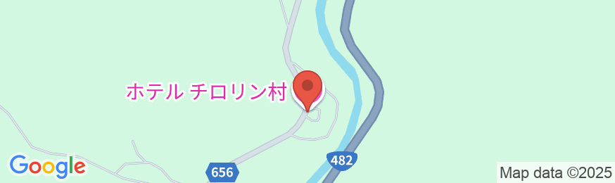 一戸建ログハウスのリゾートホテル チロリン村の地図
