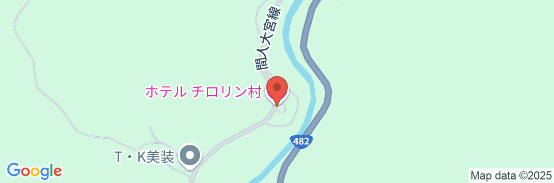 一戸建ログハウスのリゾートホテル チロリン村の地図