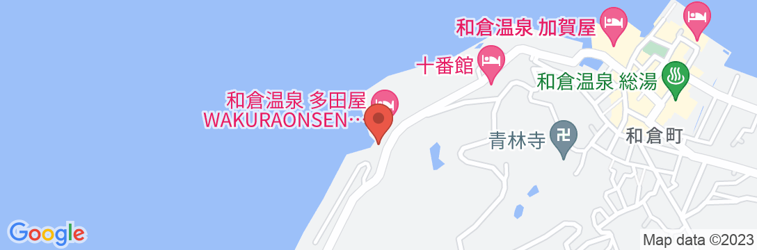 和倉温泉 多田屋の地図