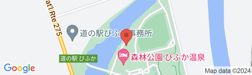 びふか温泉の地図