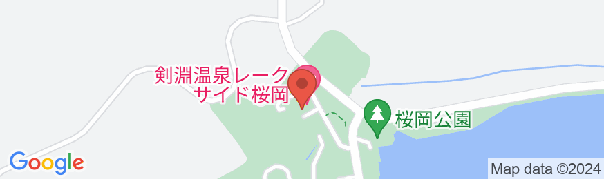 剣淵温泉レークサイド桜岡の地図