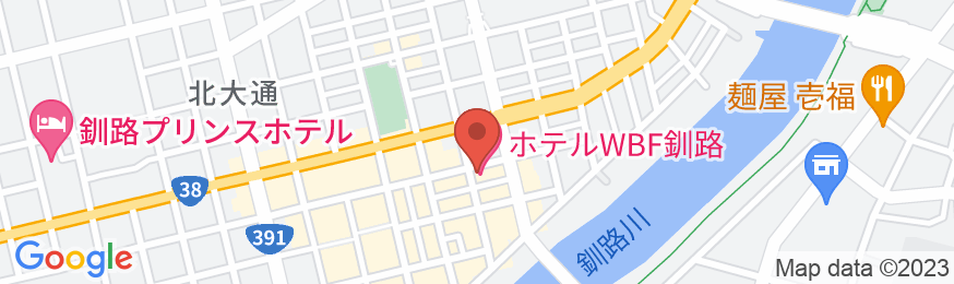 ホテルWBF釧路の地図