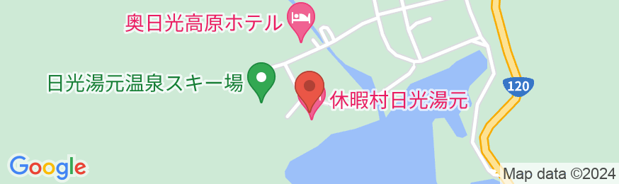 休暇村日光湯元の地図
