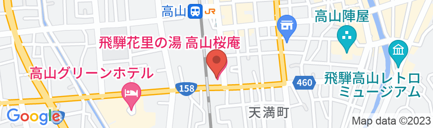 飛騨花里の湯 高山桜庵(共立リゾート)の地図