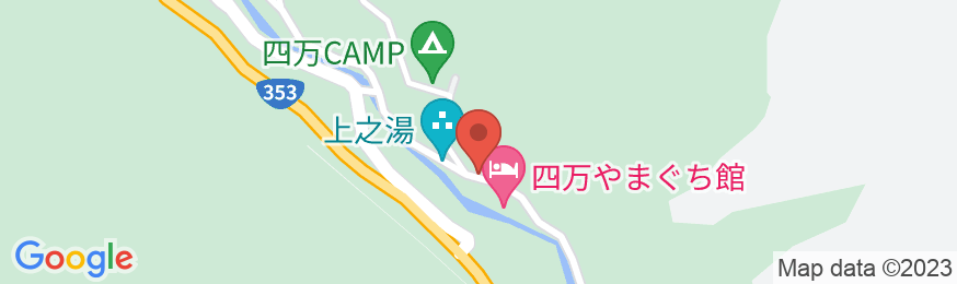 四万温泉 貸切風呂の宿 鍾寿館の地図
