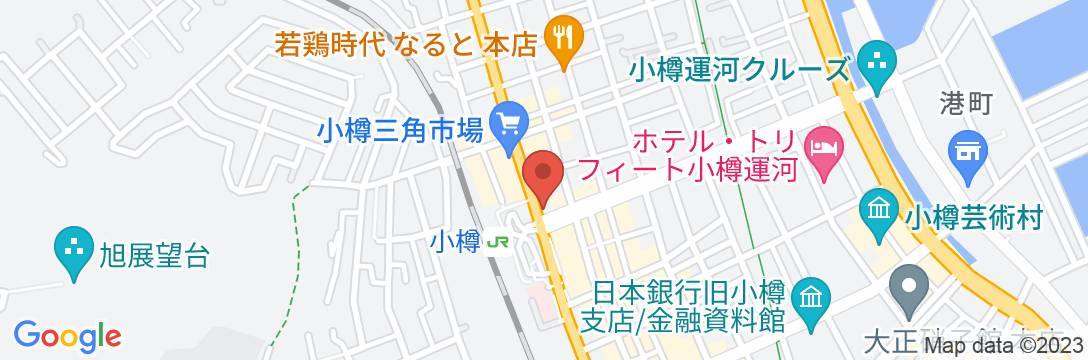 天然温泉 灯の湯 ドーミーインPREMIUM小樽(ドーミーイン・御宿野乃 ホテルズグループ)の地図