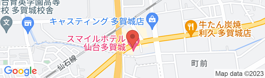 スマイルホテル仙台多賀城の地図